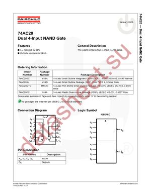 74AC20MTC datasheet  